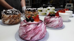 потрясающее мастерство! красивый мастер тортов - кондитерская в корее.