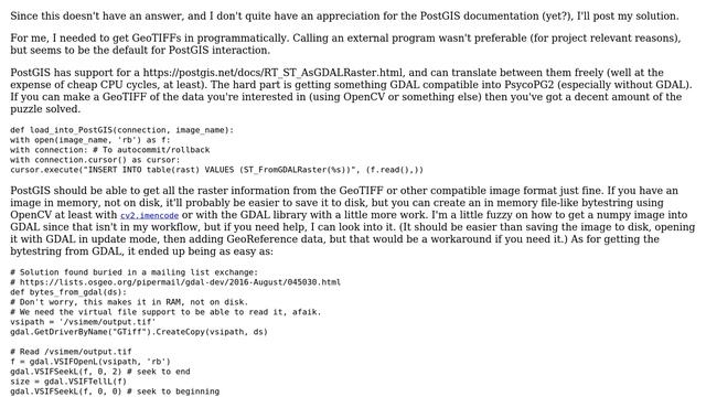 GIS: Import raster into PostGIS using Python (3 Solutions!!) смотреть онлайн