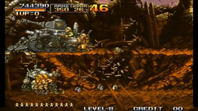 Metal Slug 1, Level 8, No Death Playthrough смотреть онлайн