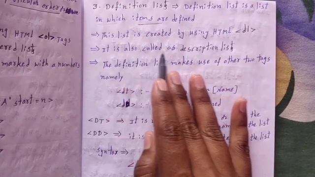 Degree 3year 6thsemester Web technologies Define Lists in HTML?Types of Lists?Example program&outpu смотреть онлайн