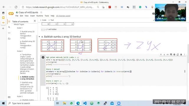 Modul 1 | Tugas - Manipulasi array menggunakan numpy смотреть онлайн