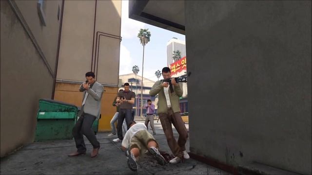 Kkangpae (깡패) Vs Vagos - GTA 5 NPC Wars 77 #npcwars