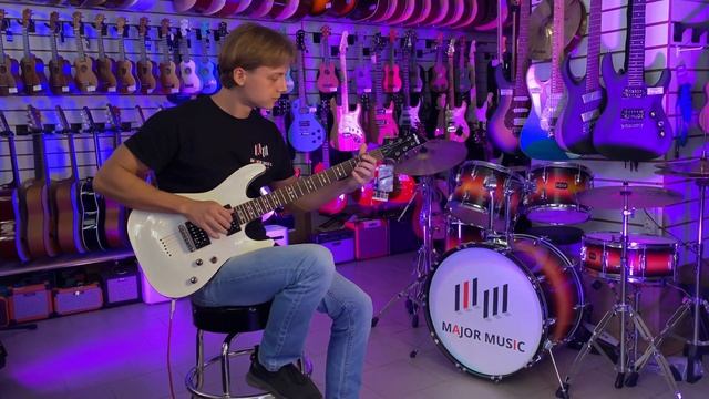 Звучание электрогитары SCHECTER OMEN-6 VWHT, музыкальный магазин MAJOR MUSIC смотреть онлайн