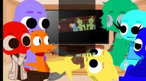 Реакция радужных друзей на шипы