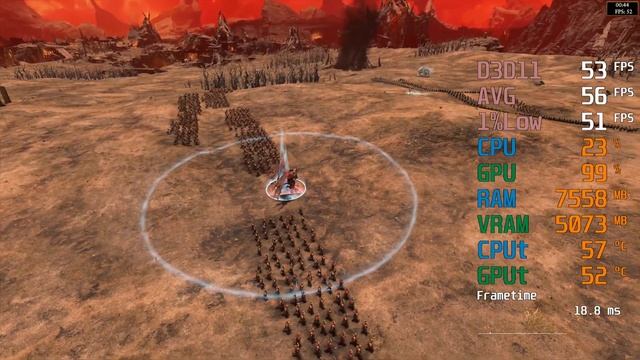 AMD Radeon RX 6600 -- Intel Core I5-11600K -- Total War WARHAMMER III FPS Test I5-11600KF