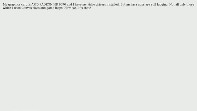 Ubuntu: Java apps are lagging смотреть онлайн