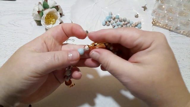 Работа над заказом для Оксаны Браслет Колье #украшения #браслет #колье #серьги #jewelry смотреть онлайн