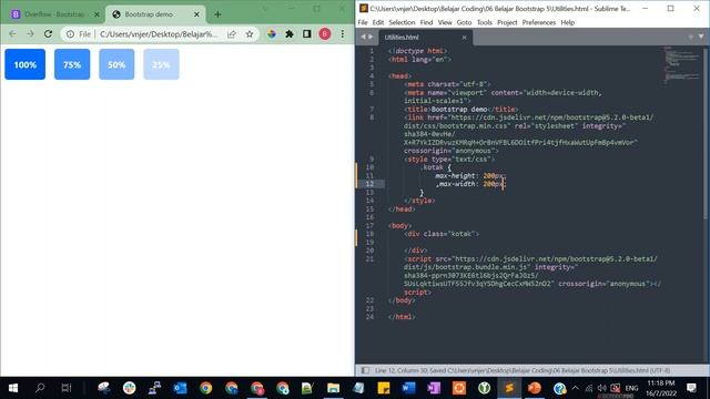Belajar Bootstrap 5 - Utilities - Overflows смотреть онлайн