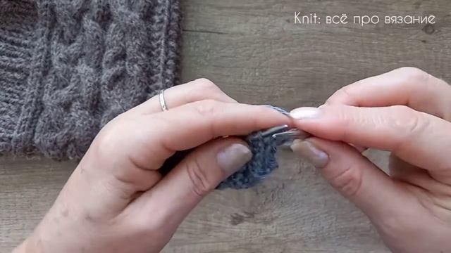Очень красивая коса из 10 петель. Вязание спицами. Knitting pattern смотреть онлайн