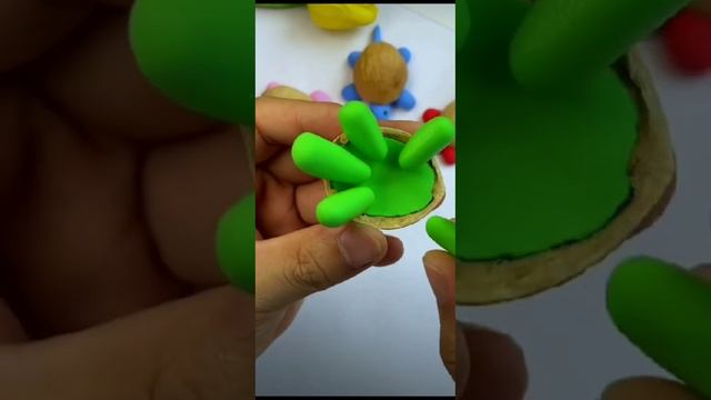 Черепаха из пластилина для детского творчества #пластилин #детскиймир #творчество