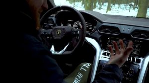 Зимний тест-драйв ЛАМБОРГИНИ УРУС. Загнали быка в снег! | LAMBROGHINI URUS winter test-drive!