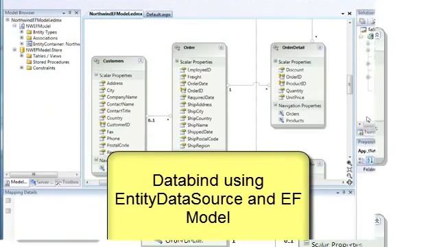 Databound asp.net example using Entity Framework смотреть онлайн