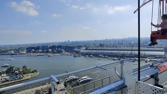 A'DAM LOOKOUT - 360 view of Amsterdam & Highest Swing of Europe смотреть онлайн