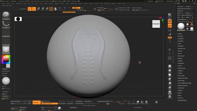 How to smooth out 'dotty' looking brush strokes in ZBrush смотреть онлайн