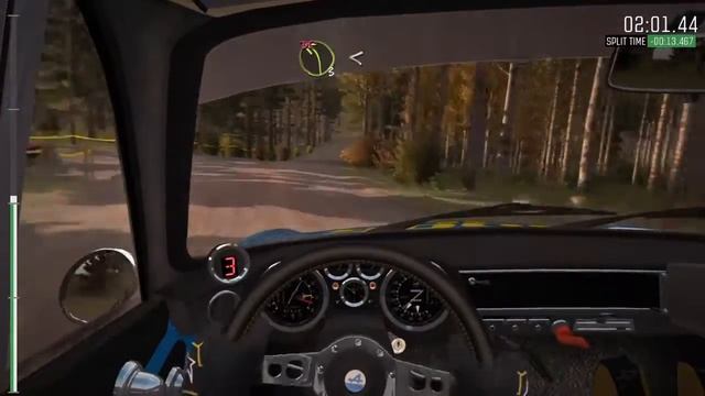 DiRT Rally Finland -Renault Alpine A110 cockpit camera PS4 смотреть онлайн