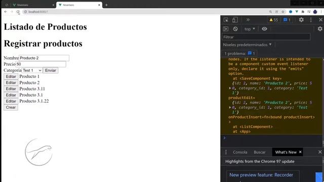 ☘ Curso en Vue 3: Componente editar registros, submit, evento, props, key y v-model #8 смотреть онлайн