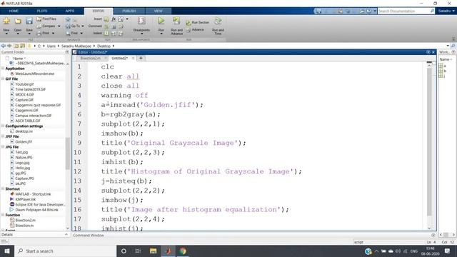 Histogram Equalization on GrayScale Image | MATLAB смотреть онлайн