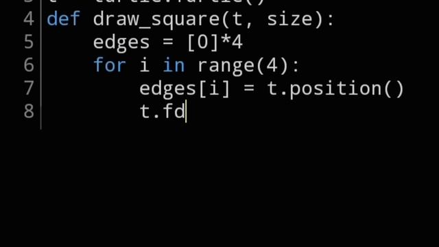 A python program to draw a square смотреть онлайн