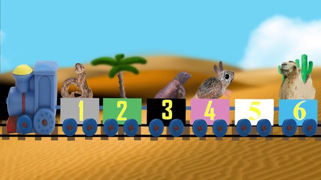 Животные пустыни, изучение цвета, изучение цифр. Развивающие мультики смотреть онлайн