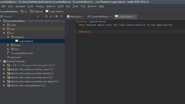 Part 4 - Creating our first feature file using Cucumber for Java смотреть онлайн