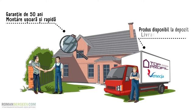 Дудл-видео на румынском языке для компании "Топ Профиль" | Рисованное видео RomanSergeevCom смотреть онлайн