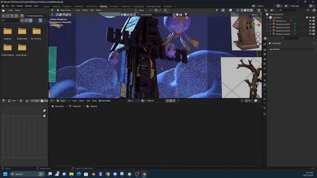 Blender 3.6.2 Timelapse: Spooky Drifloon Windmill смотреть онлайн