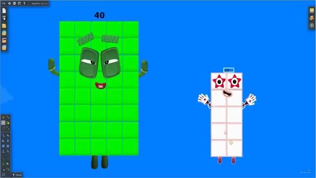 Numberblocks, ColourBlocks, Alphabet Lore But It's Reverse! Puzzle Tetris Game SPACE By Algodoo