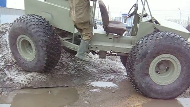 Вездеход Соломономобиль-9, раскачка на диагонали смотреть онлайн