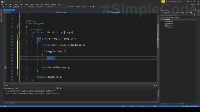 КЛЮЧЕВОЕ СЛОВО BREAK _ ОПЕРАТОР BREAK _ ПРИМЕР _ СИНТАКСИС _ C# ОТ НОВИЧКА К ПРОФЕССИОНАЛУ _ # 20 (1 смотреть онлайн