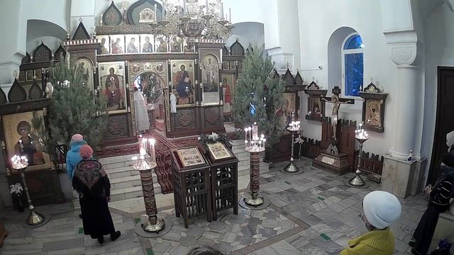 13.01.2021 Отдание праздника Рождества Христова. Прп. Мелании Римляныни. Часы. Литургия. смотреть онлайн