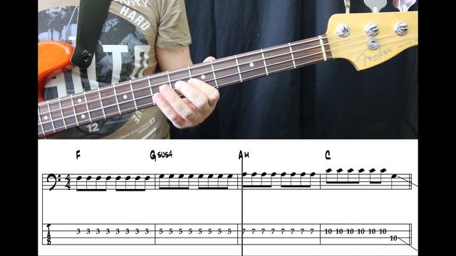 Muse - Time Is Running Out (Bass cover with tabs) смотреть онлайн