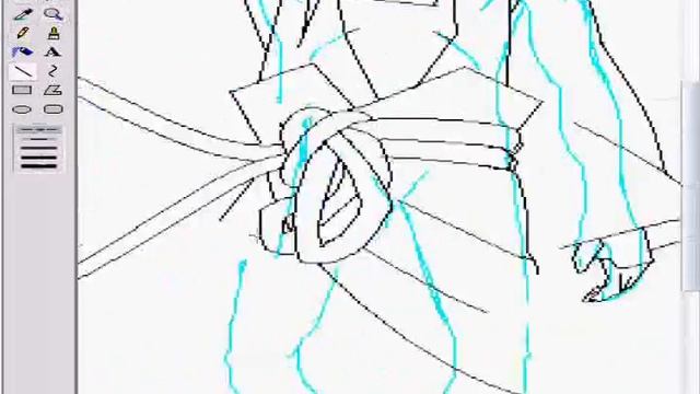 Drawing Sasuke action pose on microsoft paint смотреть онлайн