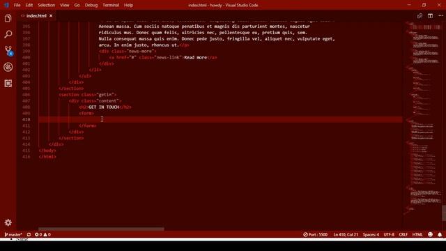 Верстка из psd (часть 1). Секции и каркас сайта смотреть онлайн