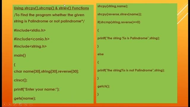 C Language String Tutorial in Tamil| String functions in c Language Tutorial смотреть онлайн