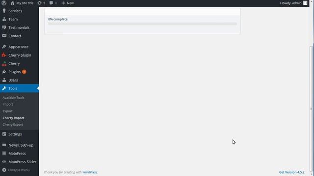 CherryFramework 4. How To Use "Cherry Data Manager" Plugin (Cherry Import Option) смотреть онлайн