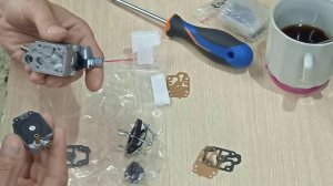 Подробнейший ремонт карбюратора от бензокосы!