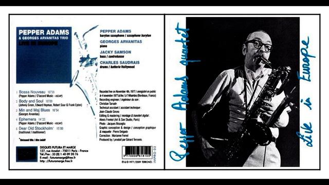 04/11/1977 - Pepper Adams - Live in Europe смотреть онлайн