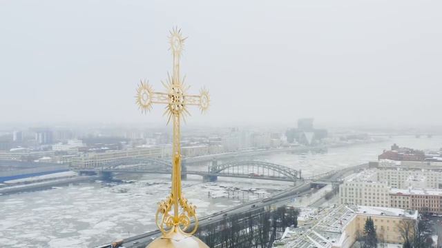 Ледоход на Неве Санкт Петербург с дрона смотреть онлайн
