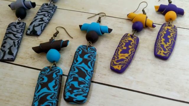 Мастер-класс - Серьги "Яркий вихрь" из полимерной глины. Презентация смотреть онлайн