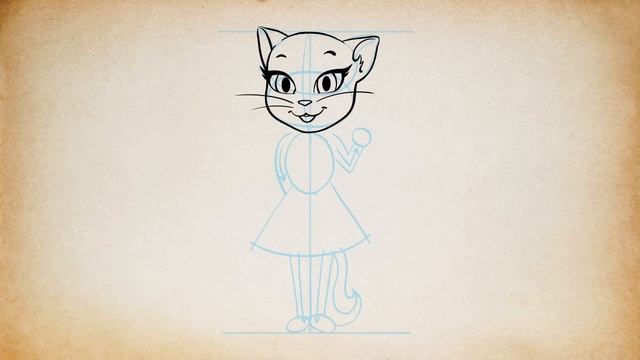 Let’s Draw Talking Angela  - Talking Ginger's Scribblemania