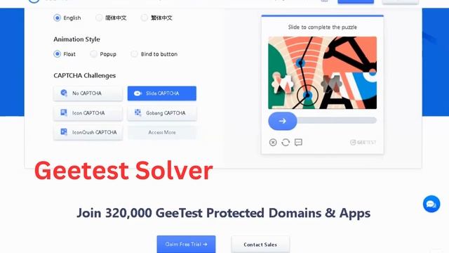 Geetest Slider..Geetest IconCrush..Geetest Gobang..Icon Captcha Solver