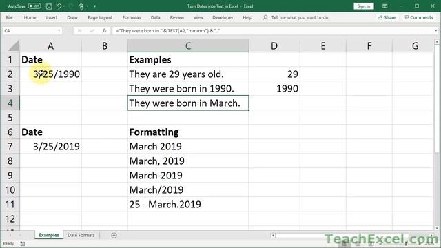 Convert Excel Dates Into Text - Includes ST ND RD TH  Endings