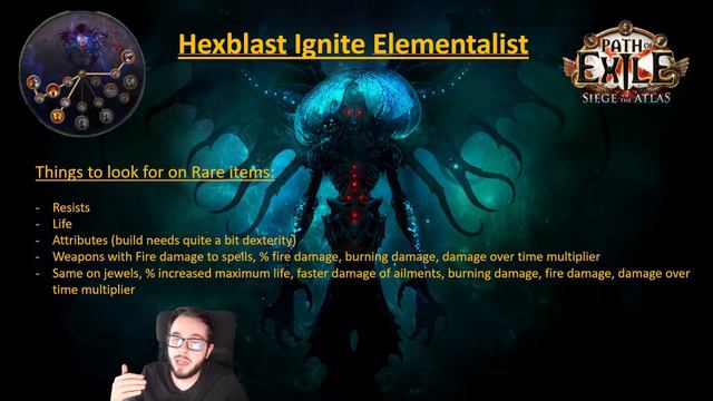 PoE 3.17 Hexblast Ignite Elementalist League Starter. Including leveling tree and step by step prog смотреть онлайн
