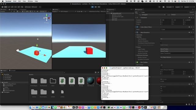 Made a custom integration of voice commands using Python and Unity смотреть онлайн