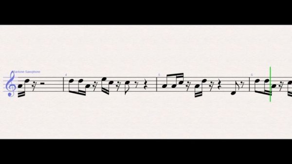 Paramore - Hard Times – Baritone Saxophone Sheet Music