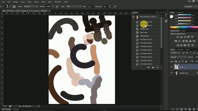 Photoshop Tutorial 2017 #20 How to use the art history brush tool смотреть онлайн