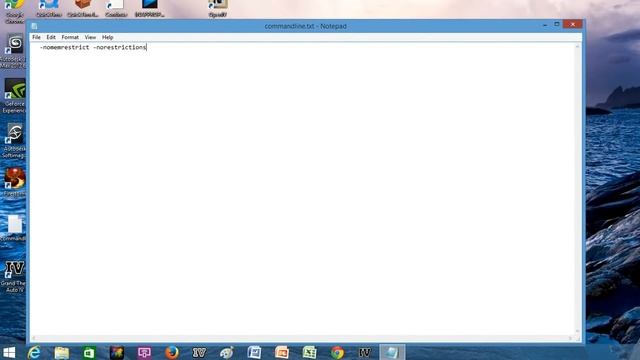GTA4 - Commandline.txt That Fixes Graphics Settings Error