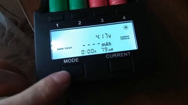 LiitoKala-Lii-500 небольшой тест замера ёмкости аккумуляторов Samsung INR 18650-25-R