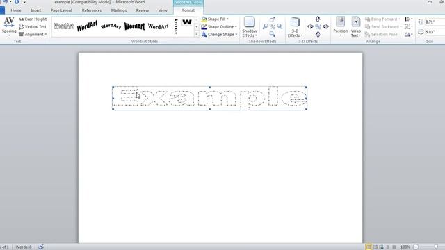 how to make dashed letters and number tracing in microsoft word 2010 by using wordart смотреть онлайн