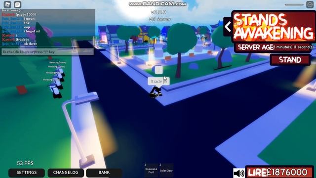 Roblox Stand Awakening Getting Camera смотреть онлайн